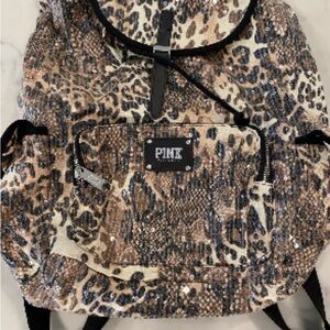 PINK Victoria's Secret Leopard Sequin